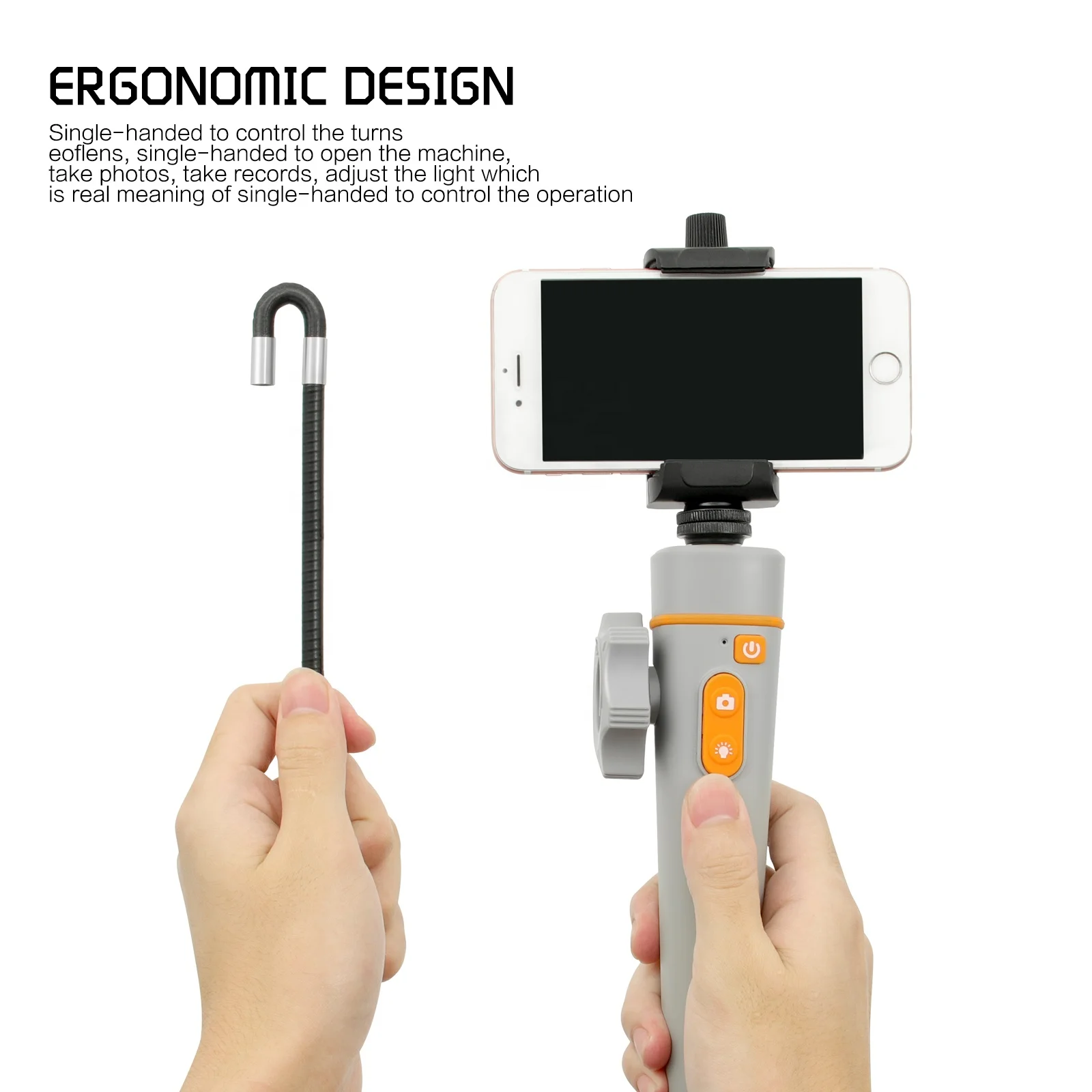 Portable Wireless Wifi 180deg Turning Full Hd Mini Endoscope Camera Module Pipe Workpiece Inspection Industrial Endoscope Camera