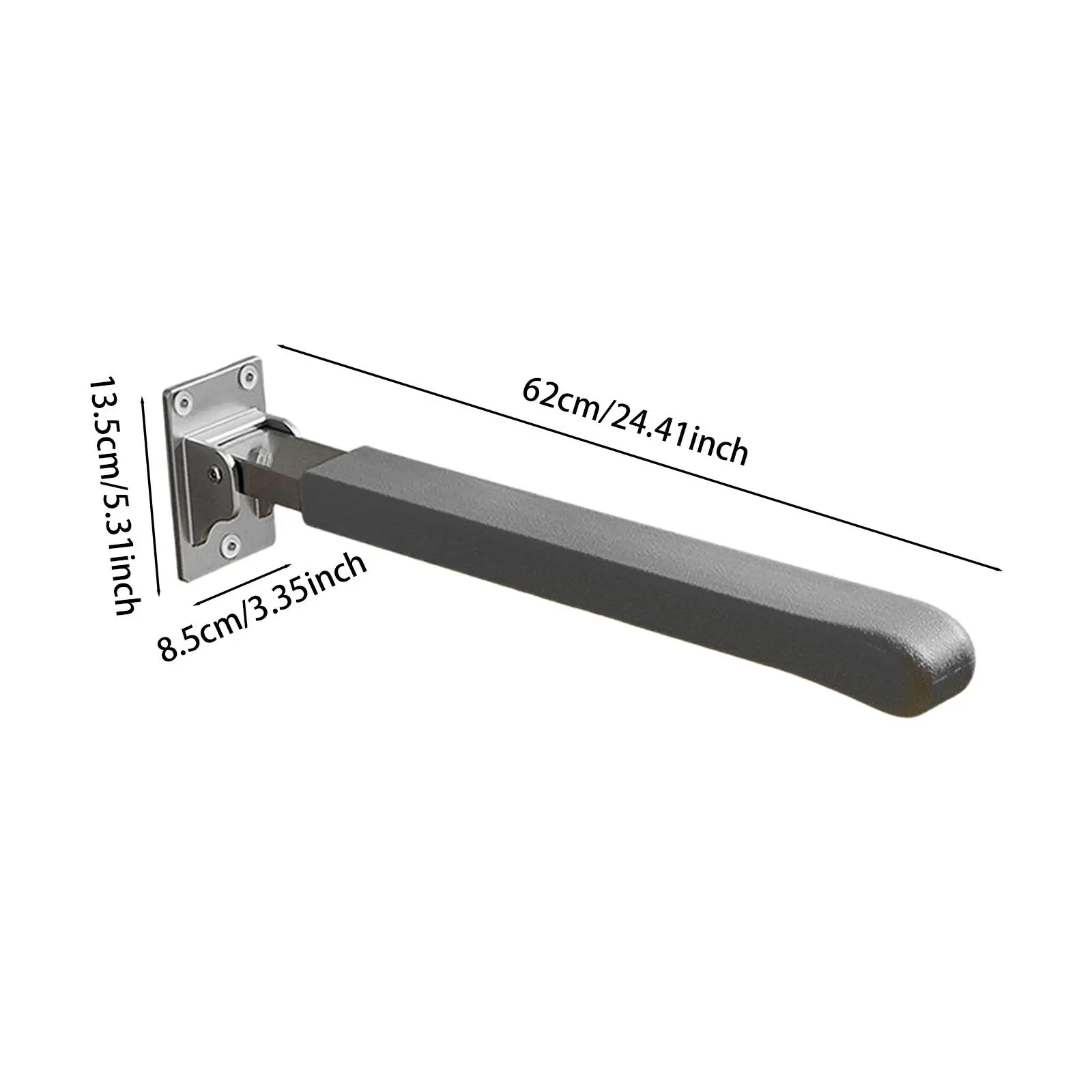 Toilet Bar, Bathroom Hand Support, Foldable Grip for Seniors