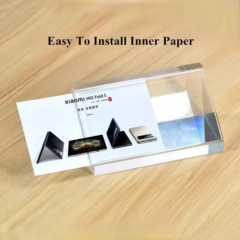 50x25mm Mini Acrylic Sign Holder Display Stand Table Number Menu Paper Holder Small Price Label Card Tags
