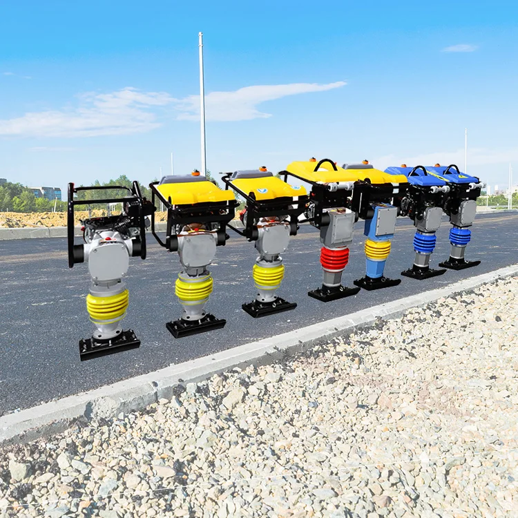 Professional Factory 5.5hp 6.5hp 7hp China Engine 70kg Equipment Impact Tamping Rammer For Road Construction