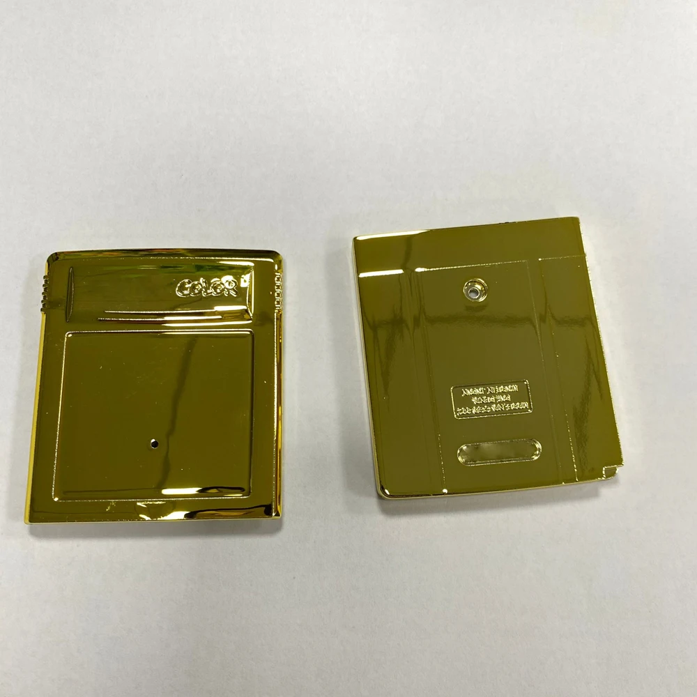 Gold plated Plastic shell for GBC for GB game card cartridge  shell cover   replacement part