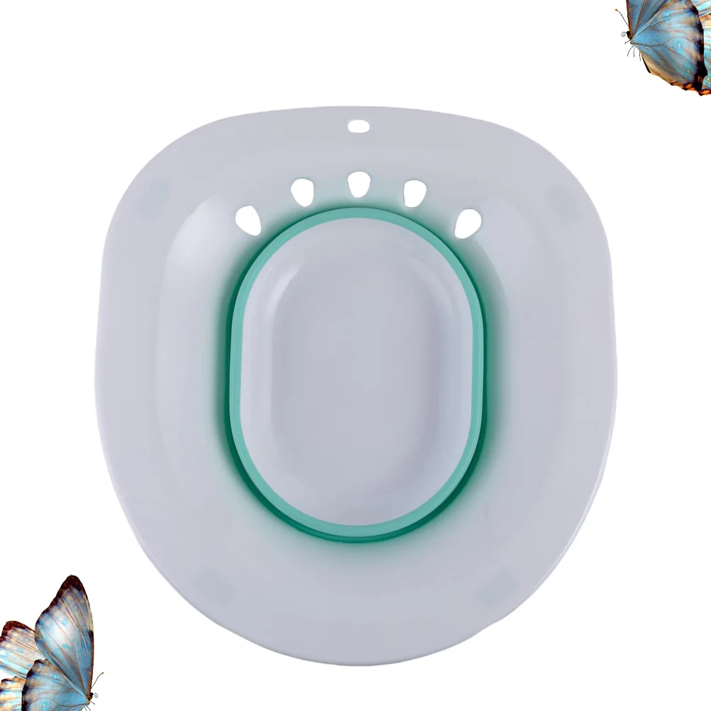 

1pc Folding Sitz Bath Basin for Women Pregnant Female Adult Maternal Care Hemorrhoids Bidet Hip Bath Anti Overflow Design Space
