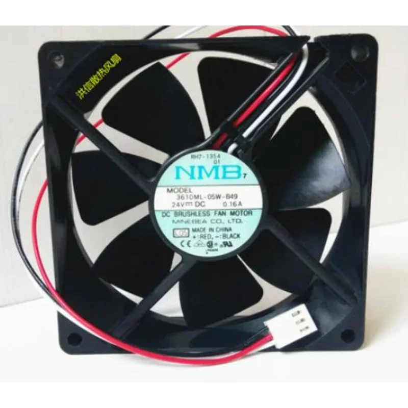 

Original New CPU Cooler Fan for NMB 3610ML-05W-B49 DC24V 0.16A 9025 9CM Inverter Fan