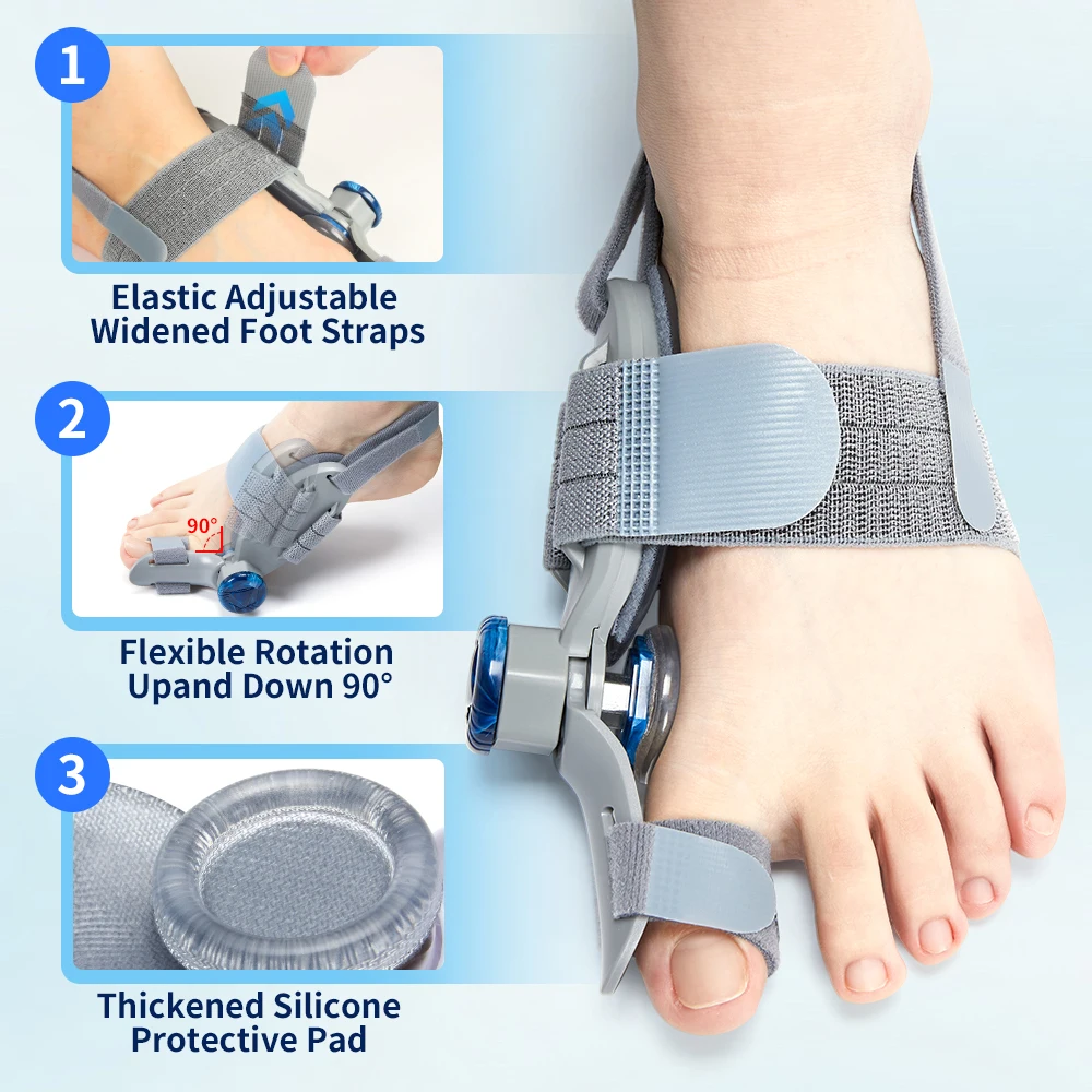 Adjustable Bunion Corrector Toe Separator Hallux Valgus Relief Toe Corrector Straightener Finger Correction Orthopedic Pedicure