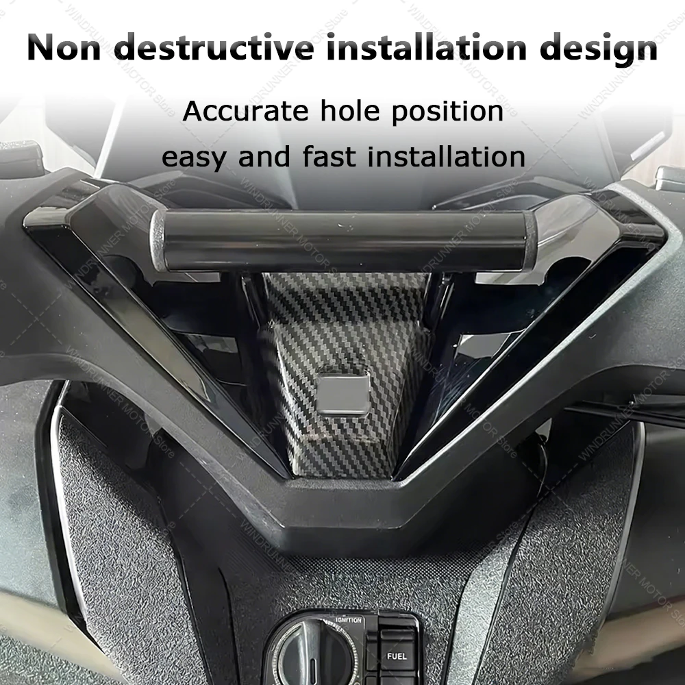 For NSS 350 NSS350 2021 2022 2023 Motorcycle Accessories Phone Navigation Bracket Horizontal Bar Mobile Phone Stand view 5