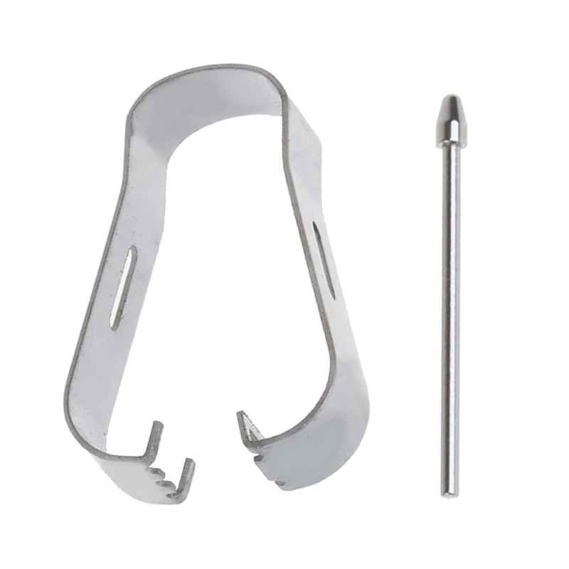 แกนปากกาโลหะทรงกรวยสีเงินพร้อมคลิปหนีบสำหรับสไตลัสเขียนอาลักษณ์ที่โดดเด่น