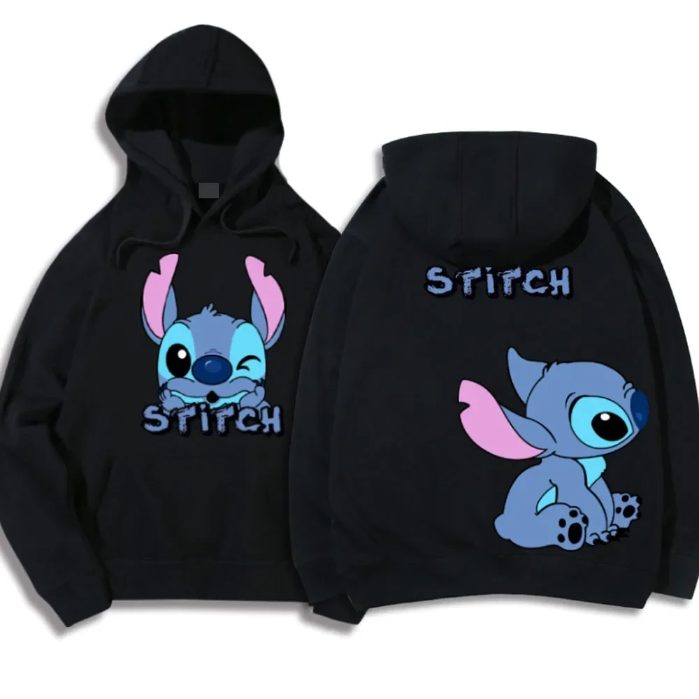 Sudadera Con Capucha Unisex Con Estampado De Dibujos Animados De Disney Stitch Para Hombre Y Mujer  Anime Hoodies