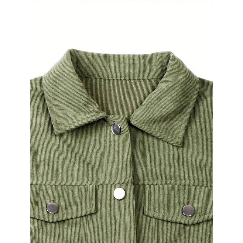 Plus Size Herfst Dames Modieus Effen Kleur Slim Fit Denim Jas met Fleece Kraag Warme Bovenkleding