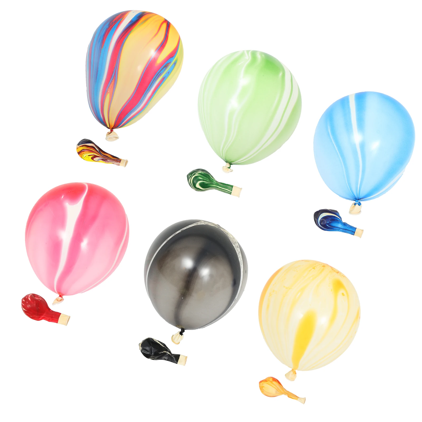 

10 Inch Agate Balloon Colorful Latex Party Supplies Decorative Wedding Birthday Balloons Thicken Design Easy Inflate Deflate