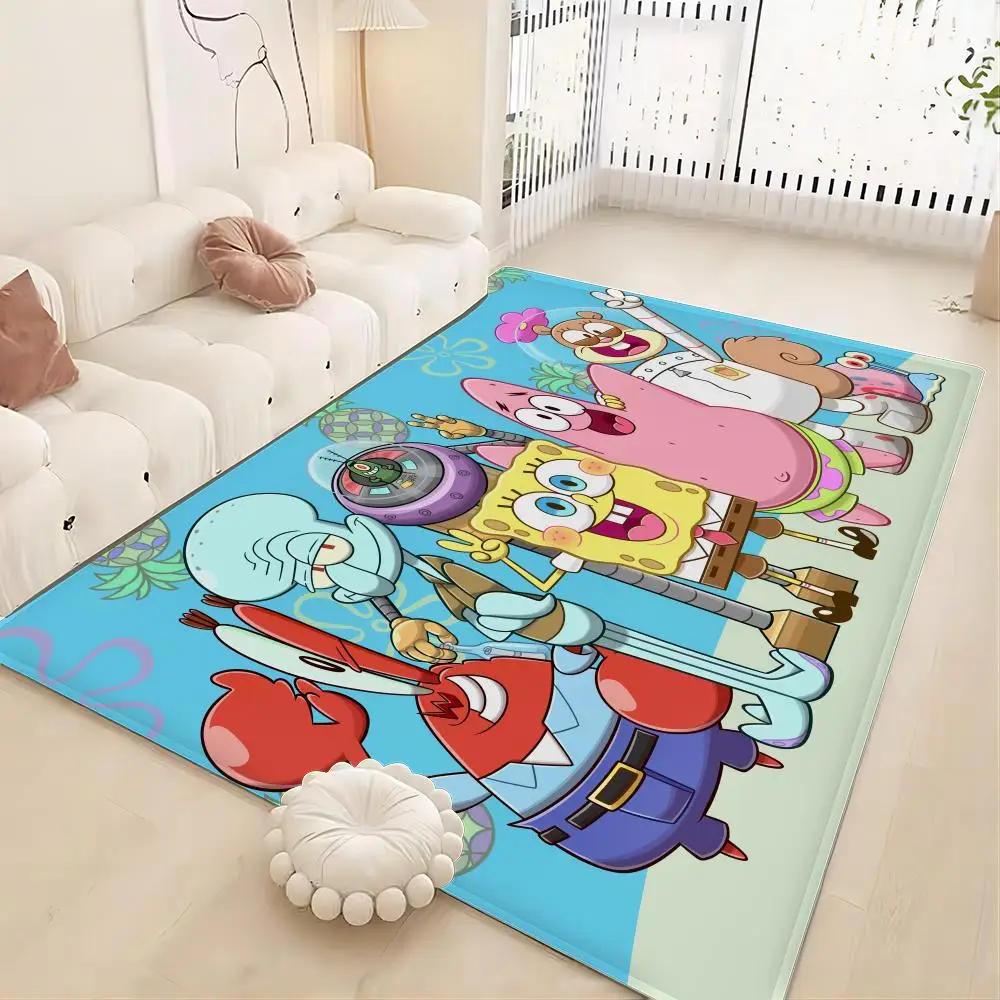 

Cartoon S-Spongebob Floor Mat Bath Mat Nordic Style Home Doormat Bathroom-Toilet Mats Bedroom Welcome Doormat