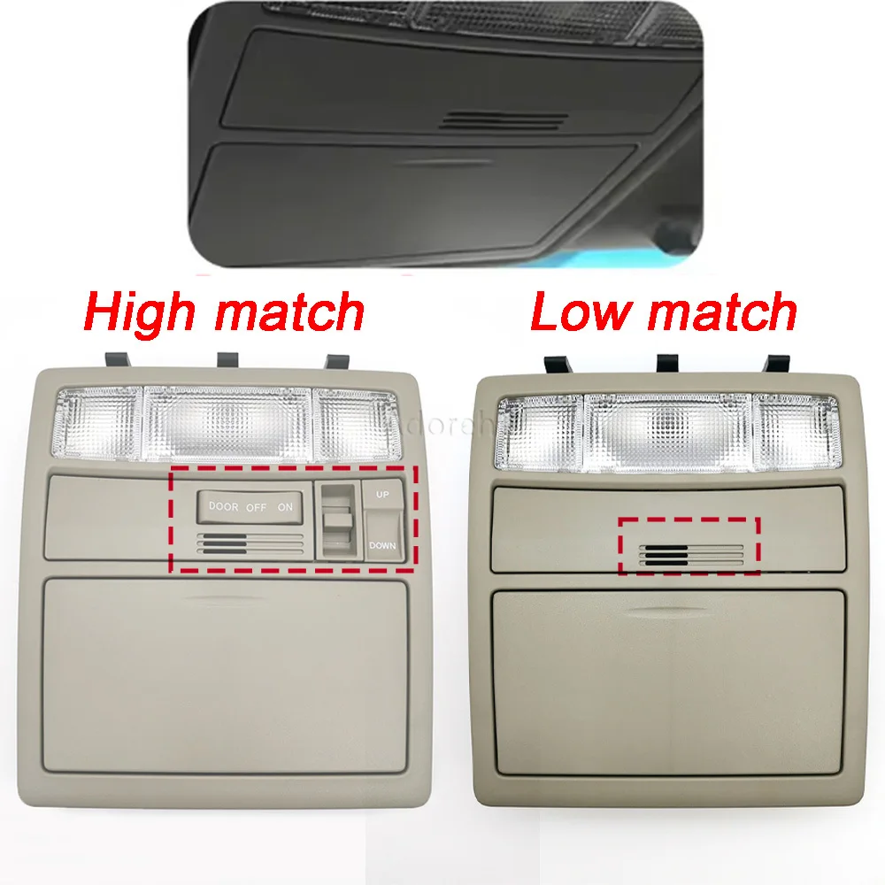 High/Low Match Car Roof Reading Light Glasses Case With Sunroof Switch Console Assy Fit For Toyota Camry Aurion 2007-2011