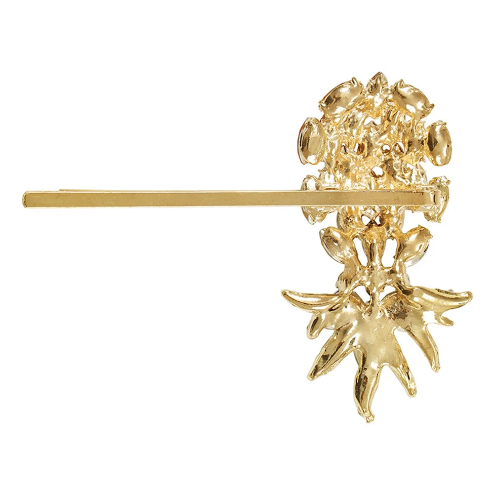 3 قطعة مقاطع الشعر حجر الراين الاكريليك الأناناس تصميم للنساء موضة المشابك الأناناس دبوس الشعر أصحاب تصفيف الشعر #6