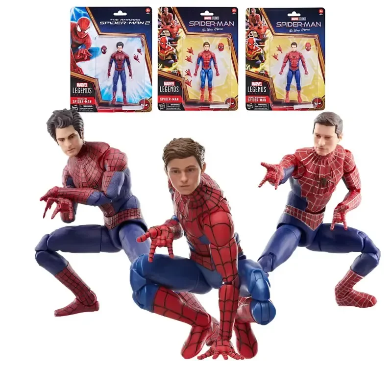 

Marvel Legends Movies Spider-man:no Way Home Tobey Andrew Garfield Tom Holland Anime Action Figure Statue Model Collection Toy