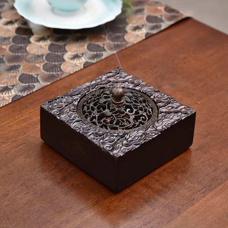 

LTT creative incense burner household indoor wooden agarwood burner tea ceremony ornament