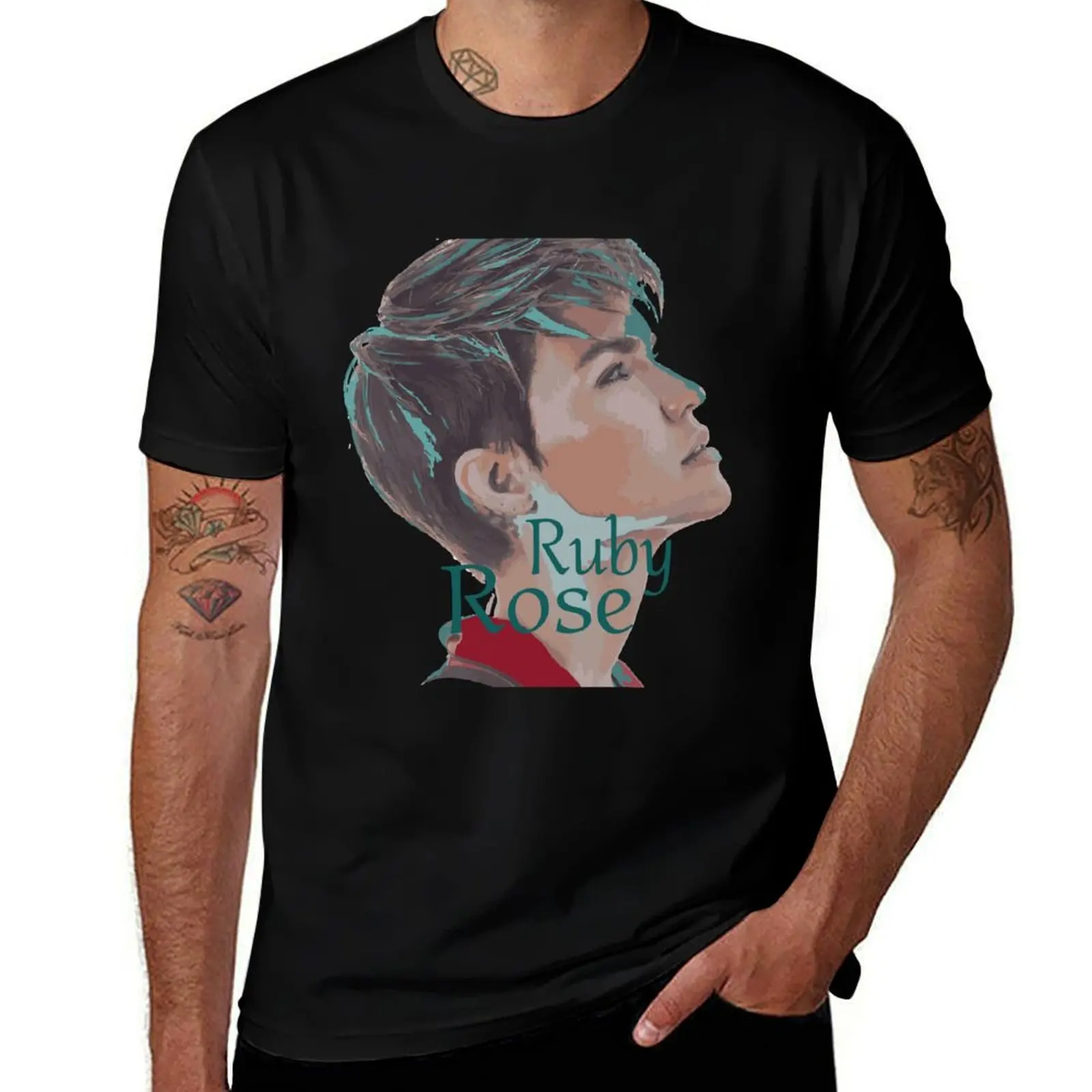 Ruby Rose T-Shirt custom t shirt vintage graphic tee cute clothes fruit of the loom mens t shirts