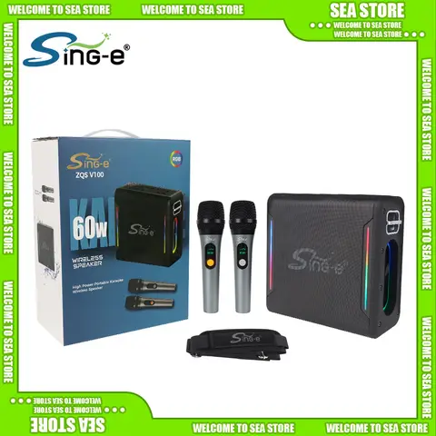 SING-E ZQS-V100 블루투스 스피커 홈 거실 서라운드 디스플레이 사용자 정의 데스크탑 카드 무선 오디오 대용량 선물
