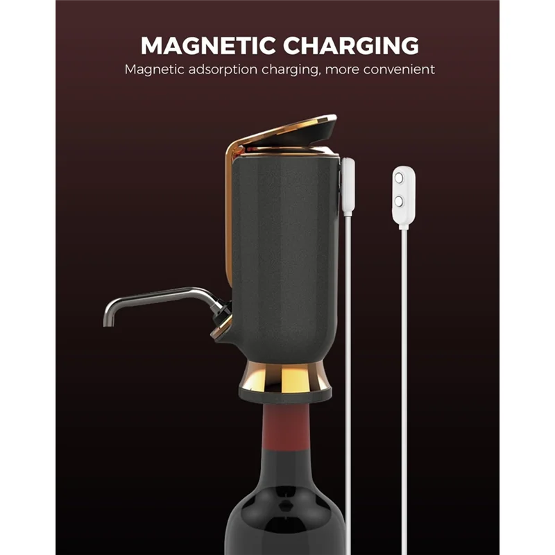 HIM-3In1 Aerator Anggur Elektrik, Dekanter, Dispenser & Pompa Vakum - Layar Sentuh LED, Monitor Suhu, Hadiah Ideal