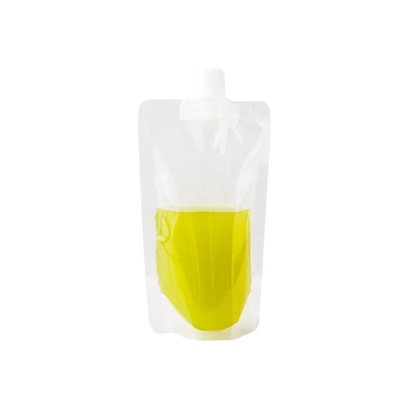 StoBag 100pcs Transparent Drinking Liquid Nozzle Bag Juice Beverage Packaging Clear Plastic Storage Portable Sealed Pouches