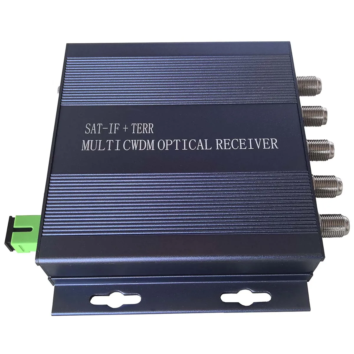 

45~2150MHz, 4 satellite + 1 TERR FTTH optic receiver, SC/APC optical signal to RF signal converter, 1100NM~1650NM