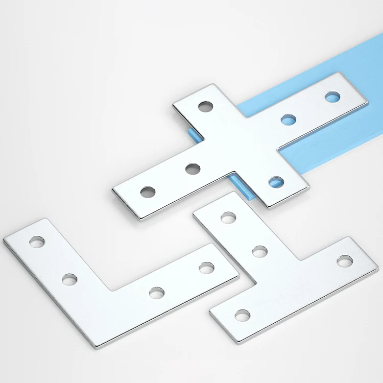 Aluminum Corner Bracket L T Cross Type Furniture Fixed Connection Brackets Corner Code Angle Brace Hardware Fastener
