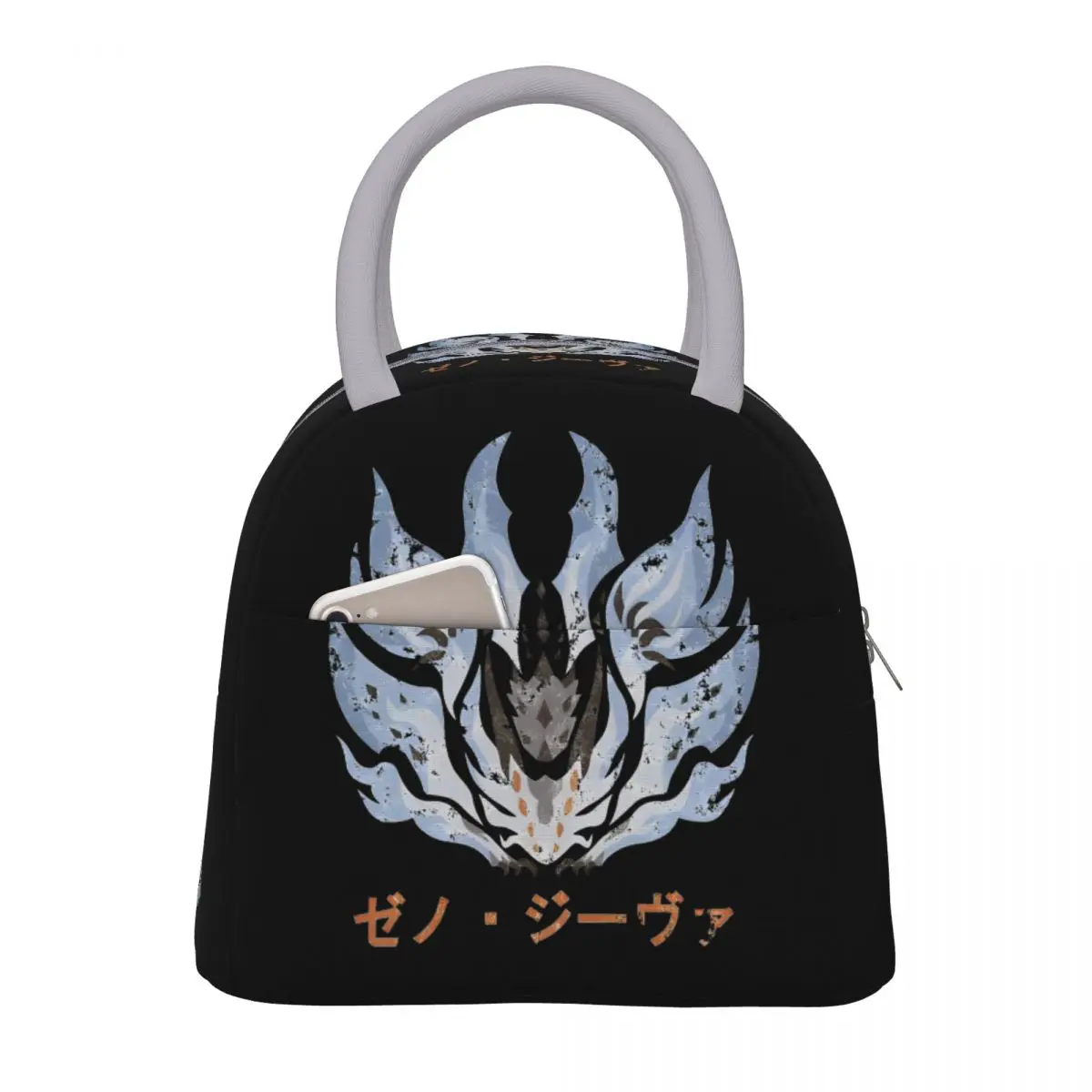 Monster Hunter Vedio Game Product Insulated Lunch Bag For Outdoor Food Container Portable Thermal Cooler Lunch Box