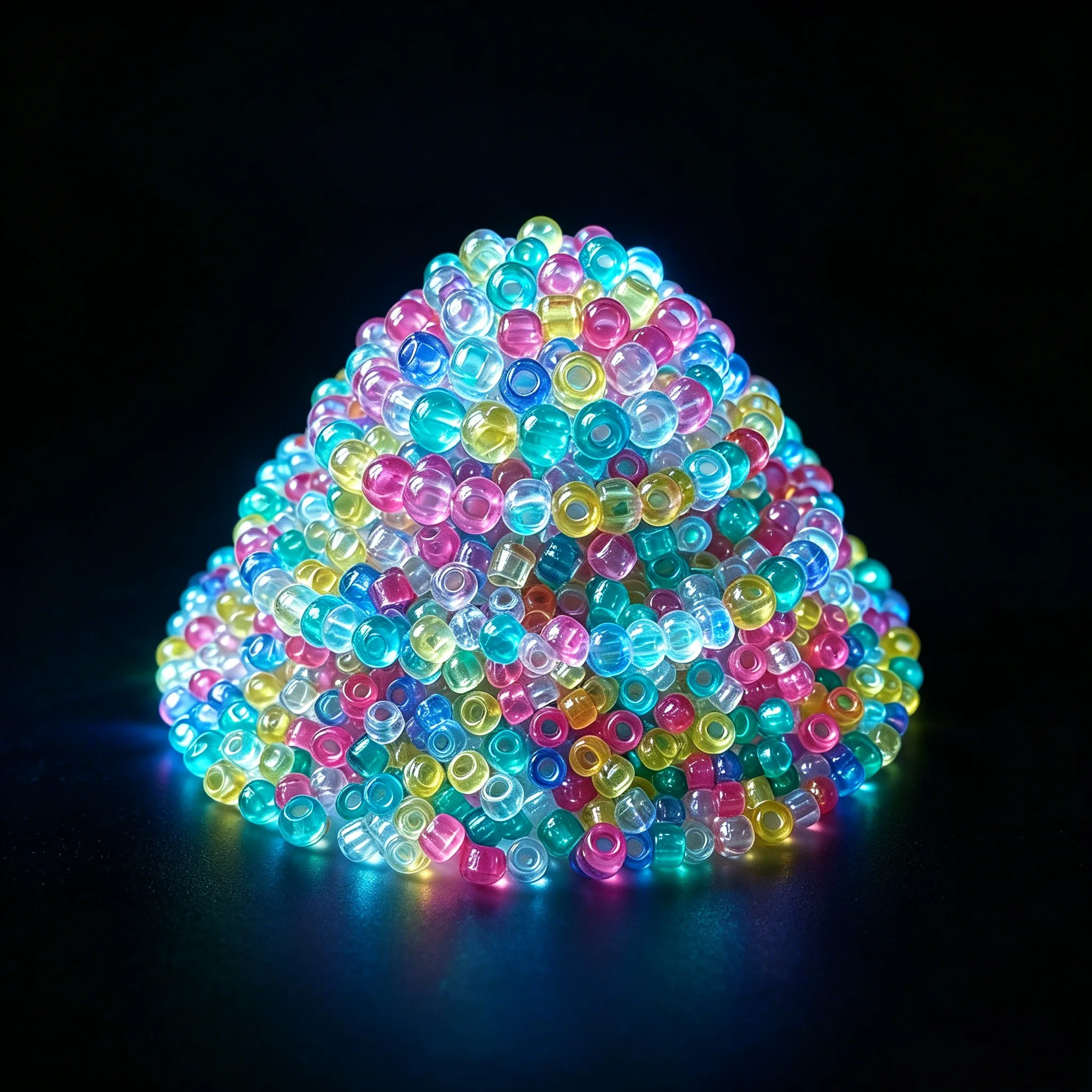 1000 Pieces Glow in The Dark For Pony Beads for DIY Jewelry Crafting Friendship Bracelets and Decorative Craft Activities