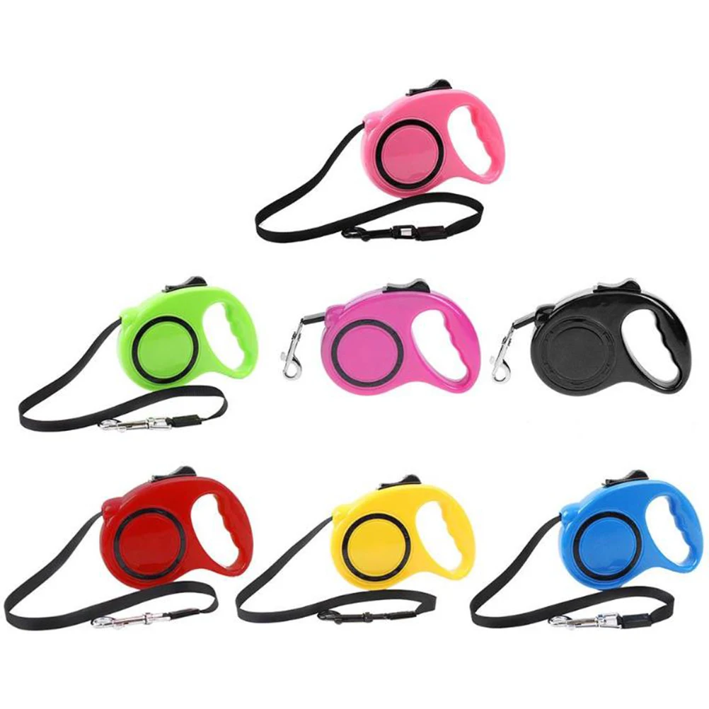 

Automatic Retractable Telescopic Traction Rope Leash 5M Telescopic Traction Rope Pet Training Lead Soft H Large Size