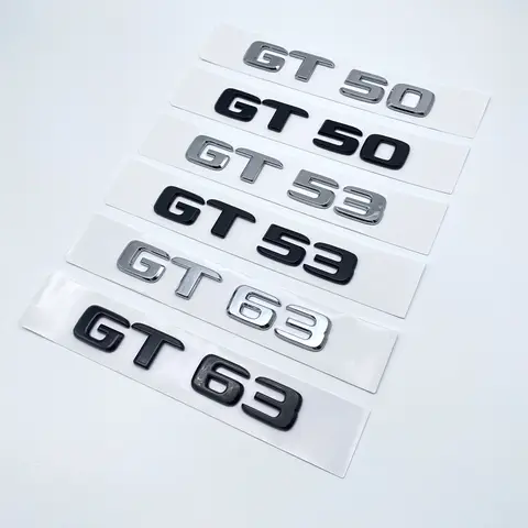 3D Chrome Black Red Rear Trunk Badge Car Sticker Accessories For C190 X290 Series GT50 GT63 GT63S TURBO4MATIC V8biturbo Emblem 8 best sales toyota logo black - №6