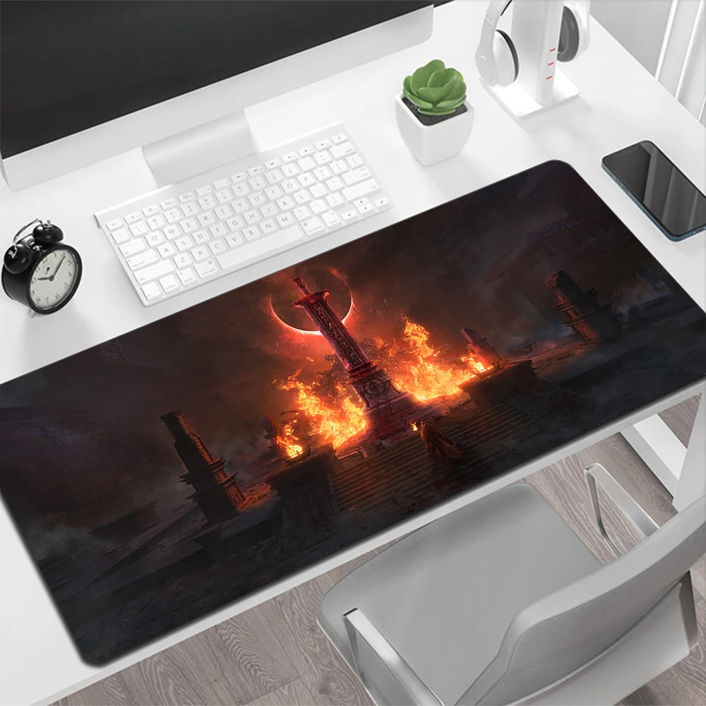 Diablo 4 Gaming Mouse Pad Large Mouse Pad PC Gamer Computer Mouse Mat Big Mousepad Silicone Carpet Keyboard Desk Mat Mause Pad