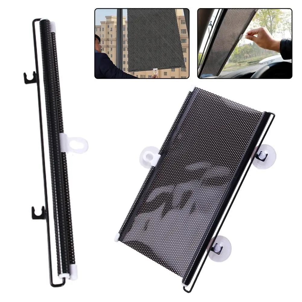 

Car Window Sunshade Suction Cup Roller Blinds Car Windshield Sunshade Multipurpose Bedroom Living Room Office Shade Car Curtain
