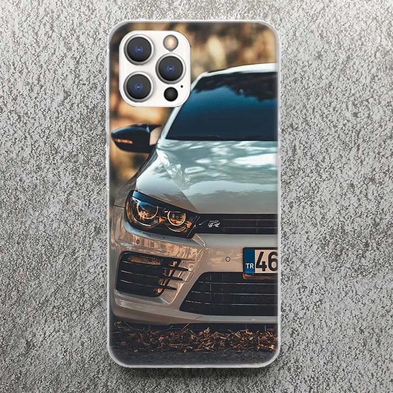 Sport Car Golf R 7 Phone Case For Apple iPhone 16 15 14 13 12 11 Pro Max Mini XS XR X 7 Plus 8 + SE Soft Silicone Print Shell Fo