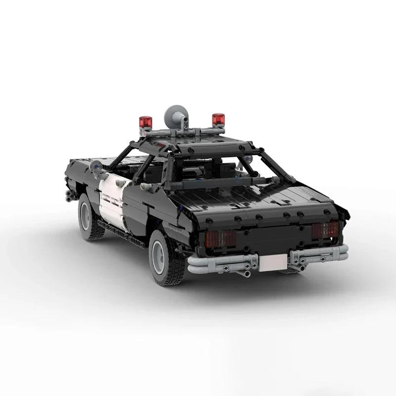 Moc 빌딩 블록 클래식 경찰차 기술 모듈러 브릭 모델 선물 크리스마스 장난감 DIY 세트 조립