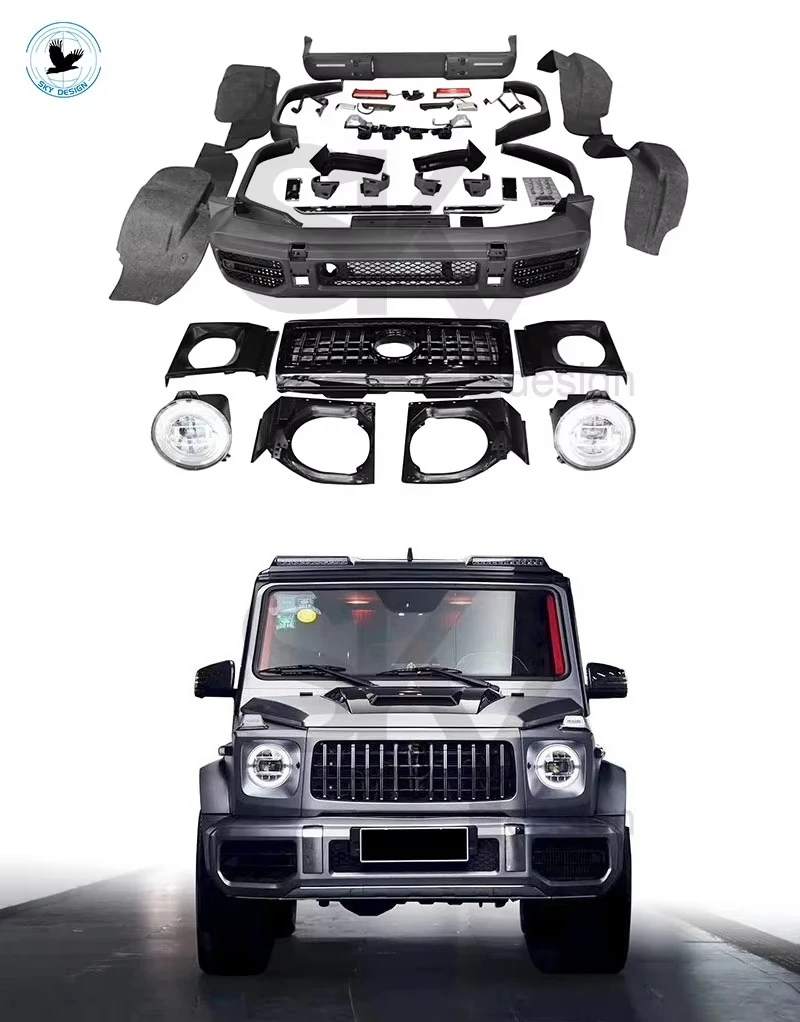 Factory Supply New Condition 2020 W463A Car Bumper W464 G63 Body Kit Clips Upgrade Conversion for  G Class G350 G500
