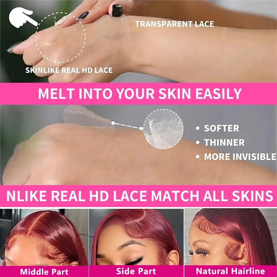 200 الكثافة بورجوندي 13x4 HD الدانتيل أمامي باروكة من شعر طبيعي 99j الجسم موجة 13x4 الدانتيل الجبهة الباروكات شعر الإنسان البرازيلي الدانتيل الباروكات