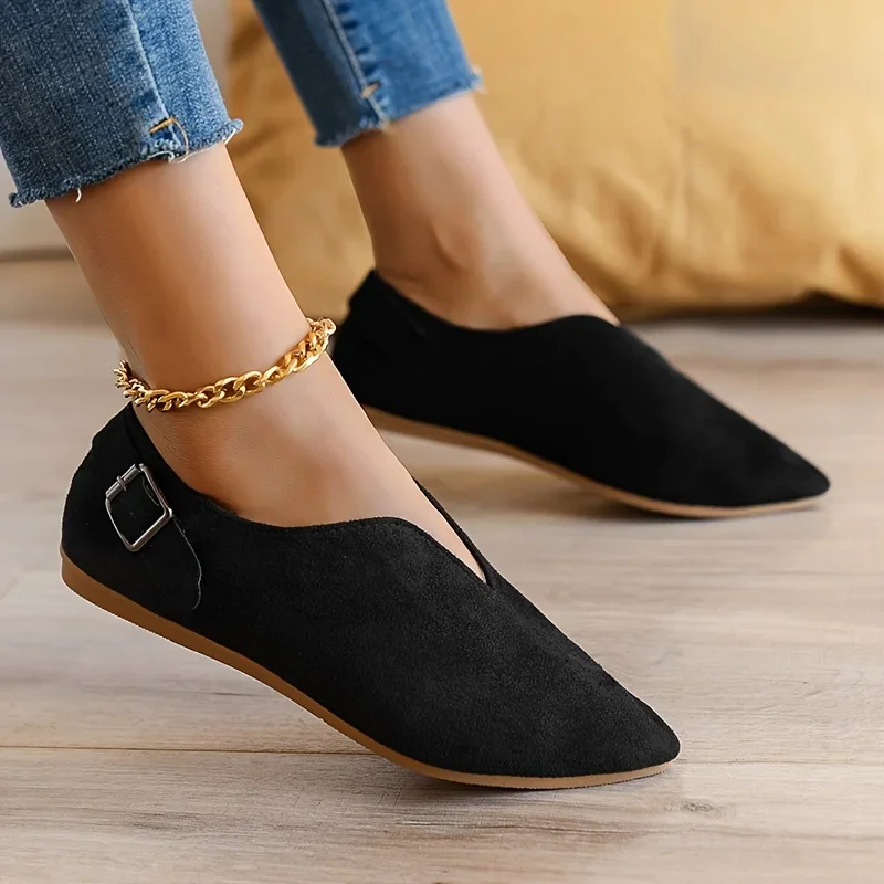 Damen-Slipper, Slipper-Freizeit schuhe, bequeme, weiche, spitze Zehen