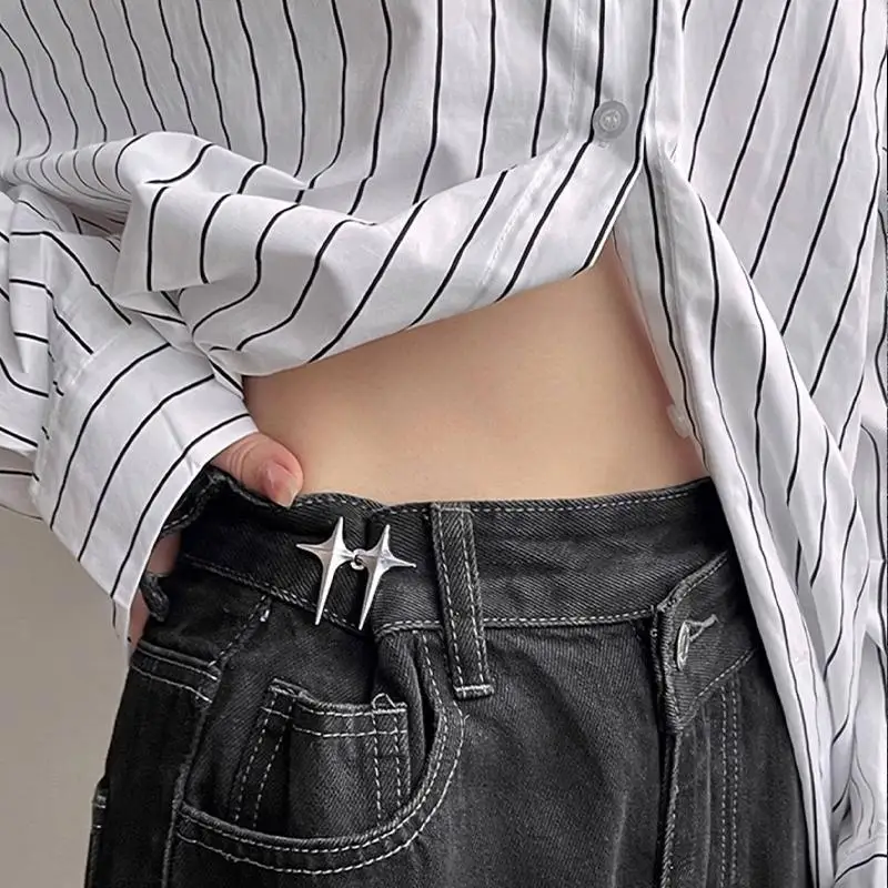 Langlebige Metall-Gürtelschnalle mit Verstellmöglichkeit für Jeansgürtel, Sicherer Knopf ohne Nähen, Einfache DIY-Lösung für Kinder und Erwachsene – Detail 13