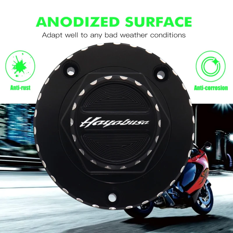 Keyless Motorcycle Fuel Gas Tank cap Cover For SUZUKI GSXR 1300/Hayabusa 2008-2013 2009 2010 2011 2012 2014 2015 16 17 18 19 20