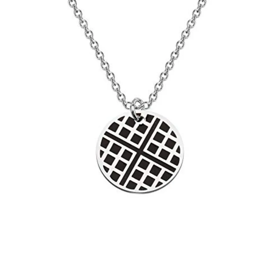 

Waffle Necklace Waffle Gift Waffle Jewelry Eggo Waffle Necklace