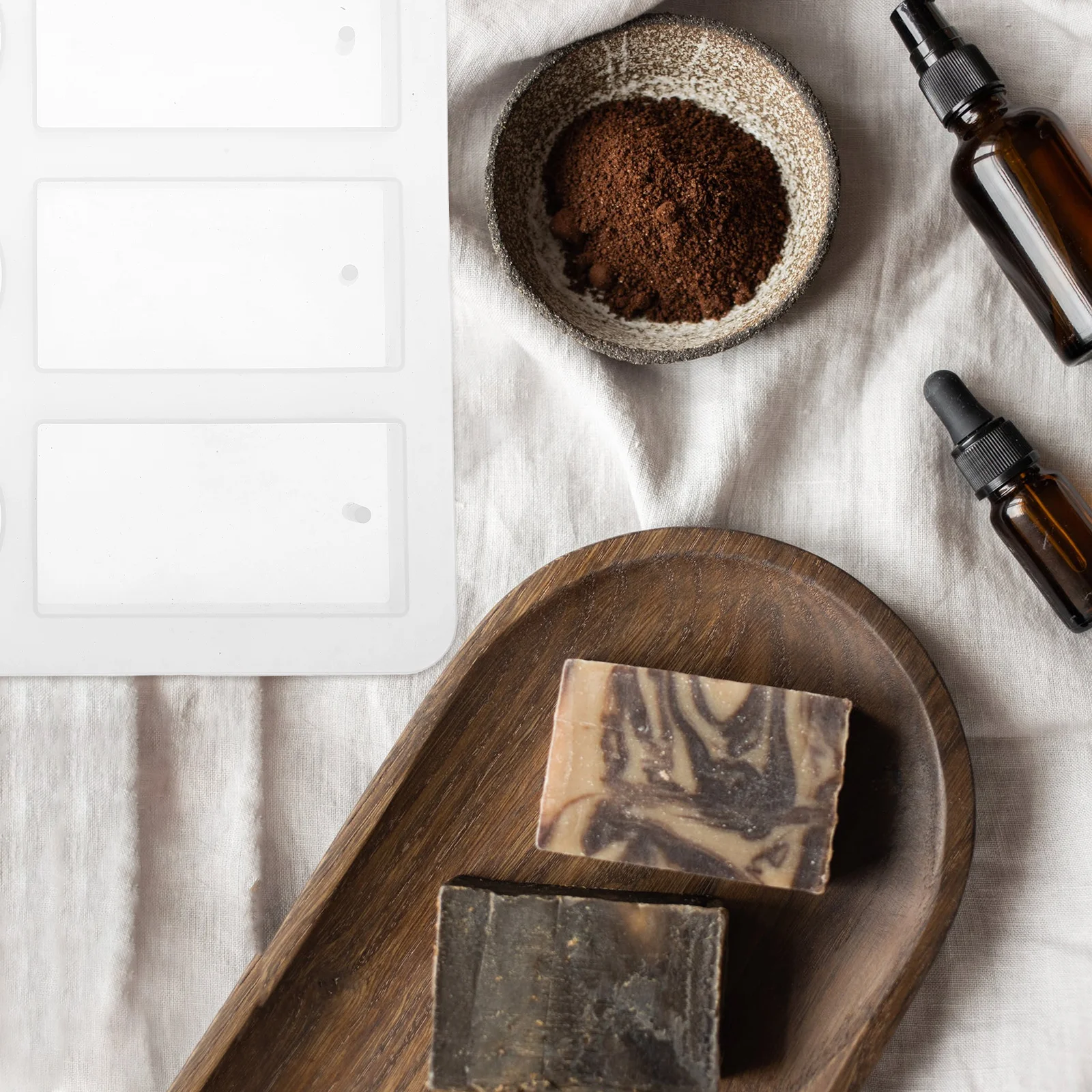 

Silicone Soap Mold for H made DIY 12 Cavities Flexible Nonstick Soap Making Molds C Casting Home Decor Crafts