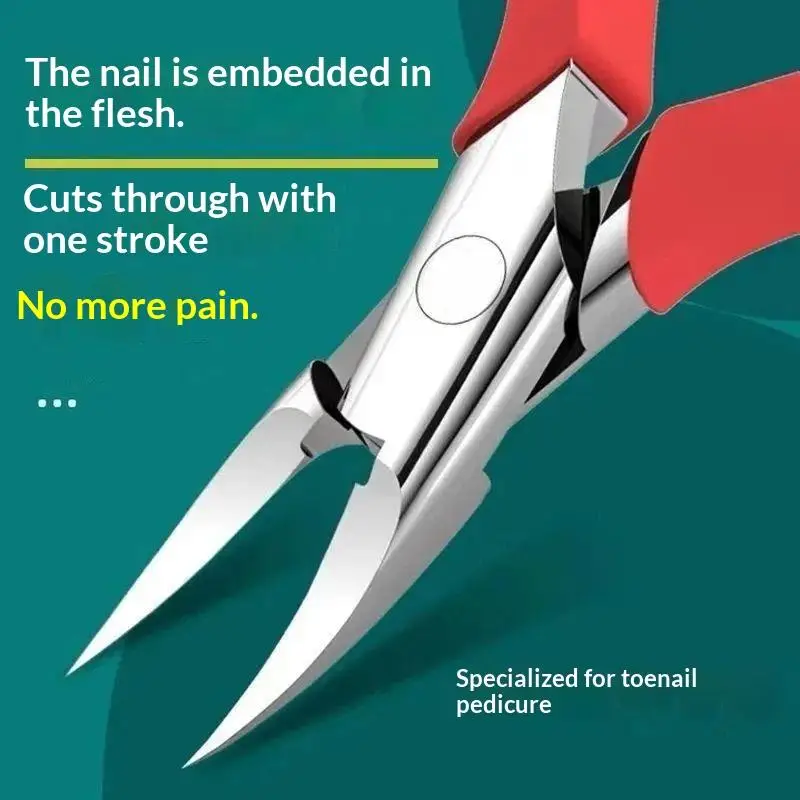 ۞ Toe Nail Clippers Nail Correction Thick Ingrown Toenails Nippers Dead Skin Nail Art Pedicure Care Plier Cutter Scissor Tool