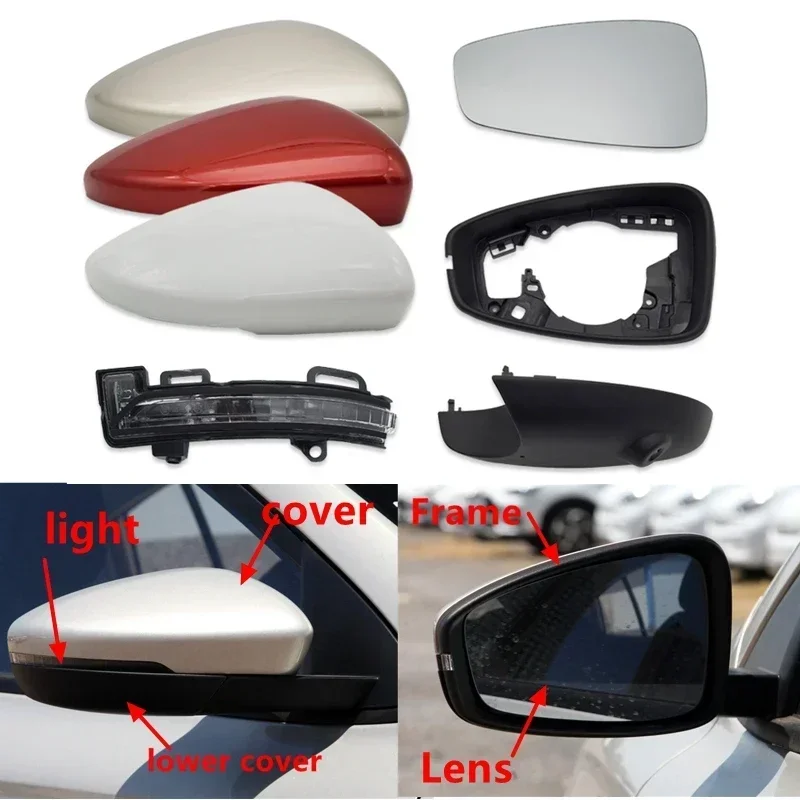 Car Reversing Rearview Mirror Assembly Cover/Turn Light/lamp Rear View Lens Frame For SAIC Roewe i5 New MG5 2020 2021