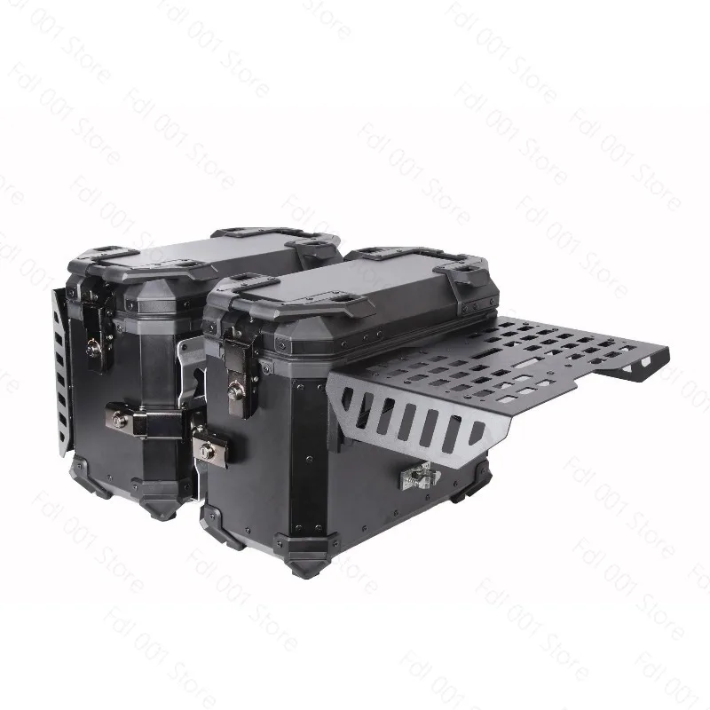 2026 side box scooter electric car trunk multifunctional armor black aluminum alloy three box motorcycle trunk