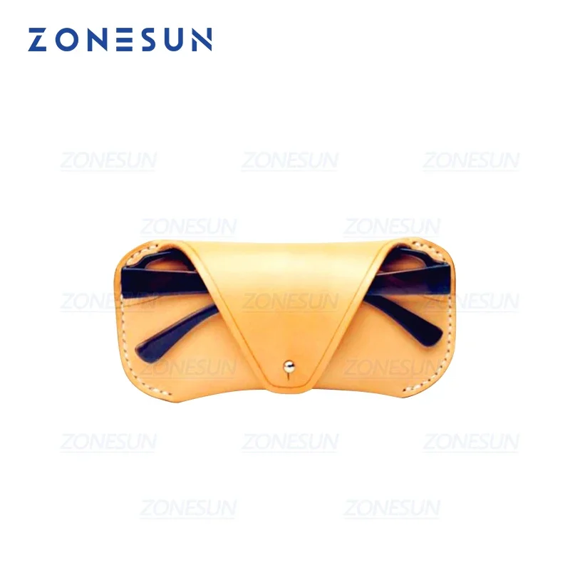 Zonesun-パーソナライズされた革のカッティングダイ,メガネバッグのパンチングツール,手工芸品,革のクリッカーダイ,木製のテンプレート