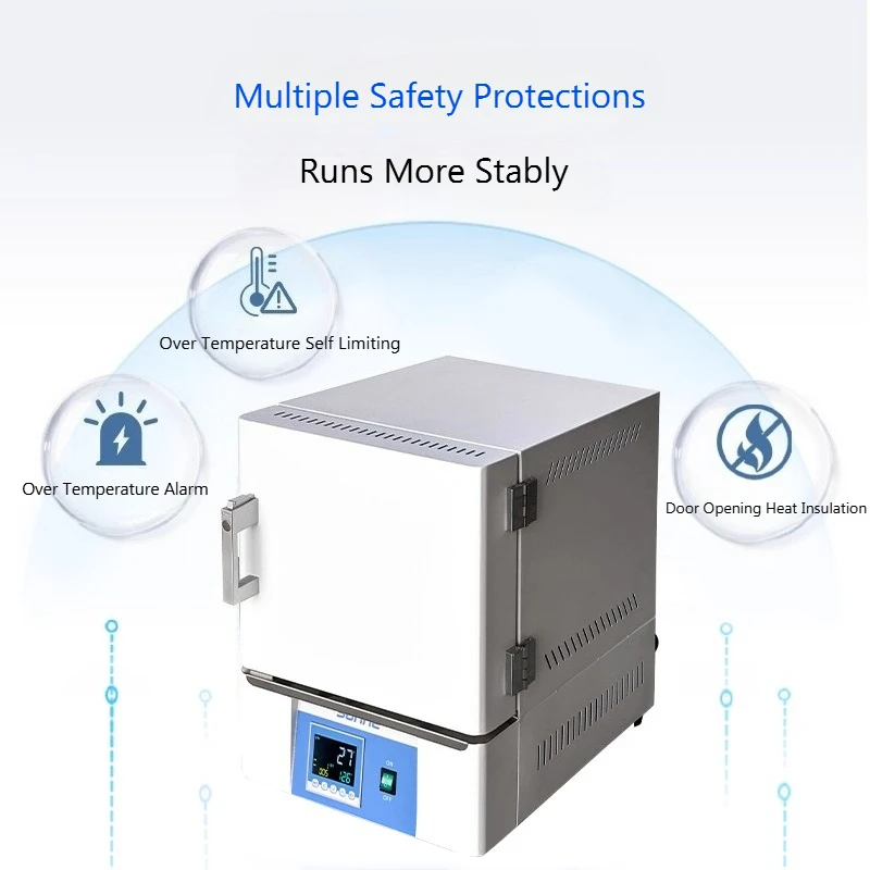 Ceramic Fiber Box Type Resistance Furnace Laboratory Quenching Furnace High Temperature Heating Muffle Furnace Intelligent BBQ