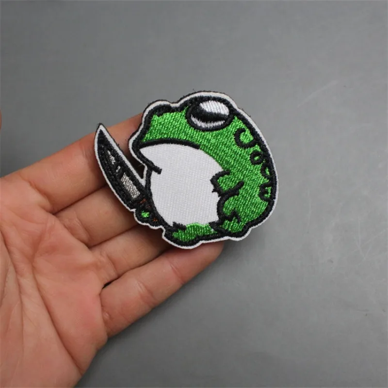Parche bordado personalizado animal – Rana y pato para equipo táctico - imagen 3