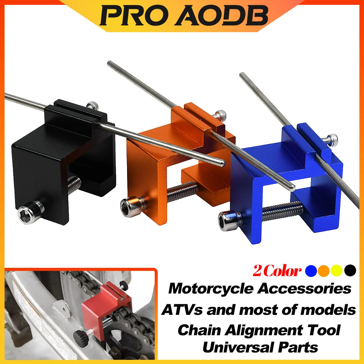 Motorcycle Chain Alignment Tool Sprocket Adjuster Repair Kit Chain Maintenance For KTM Yamaha Honda Kawasaki ATV Dirt Bike Parts