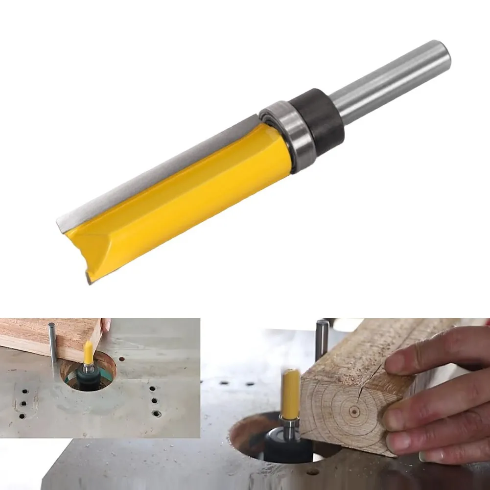 

8mm Shank Template Trim Router Bit Straight End Mill Cleaning Milling Cutter Blade Template Straight End Mill For Woodworking