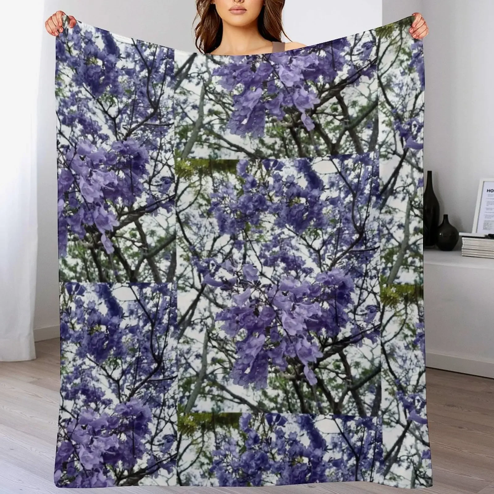 

Jacarandas Throw Blanket Luxury Brand halloween wednesday for babies Blankets