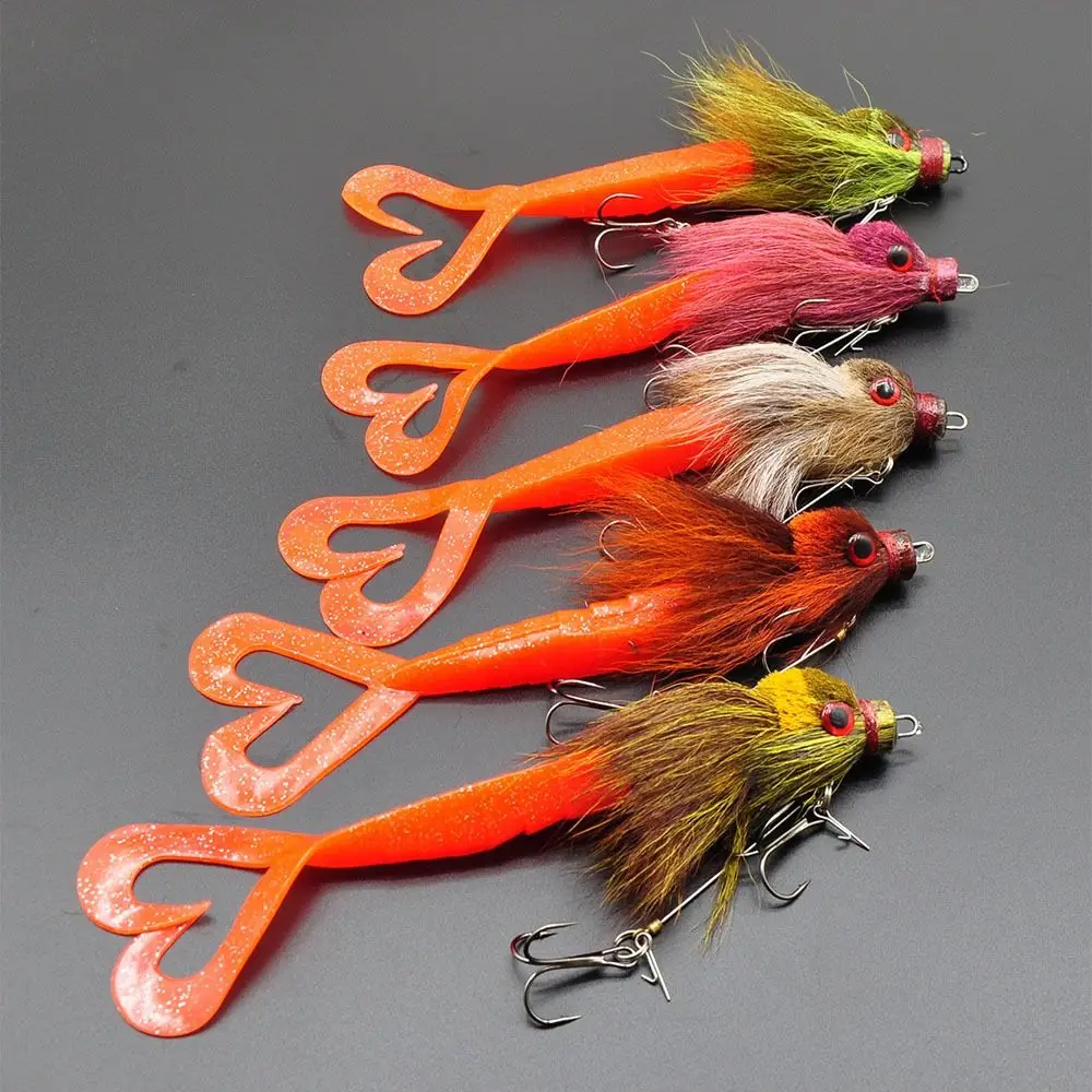 22cm 35g Deep-sea Mouse Simulation Lure Simulation Design Bionic Material Bionic Deer Hair Lure Deer Hair Texture