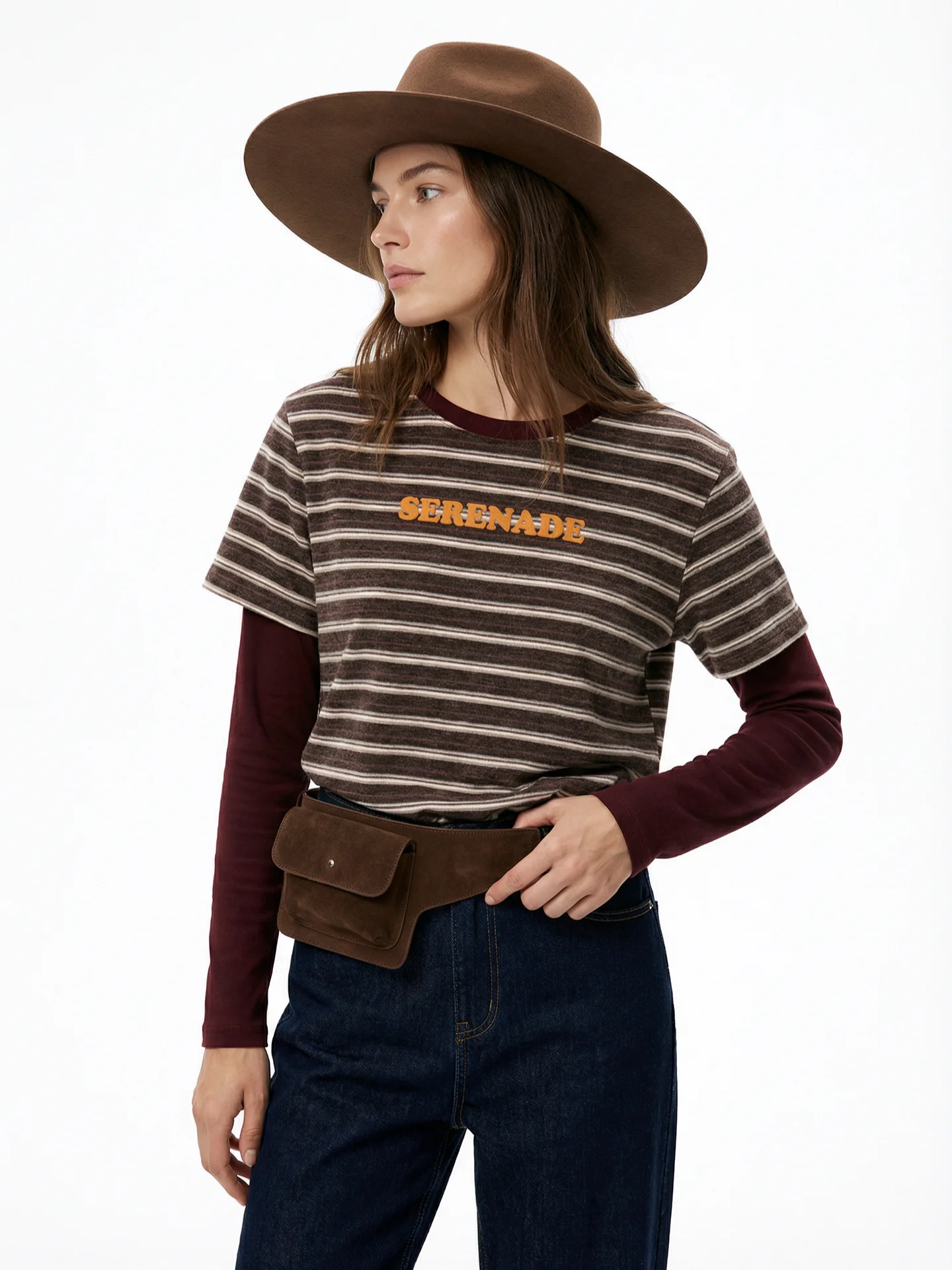 

Smart mat Striped Long Sve T-irt Women's Comfortable Casual Faion Soft Fabric Versatile Sle Spring Season